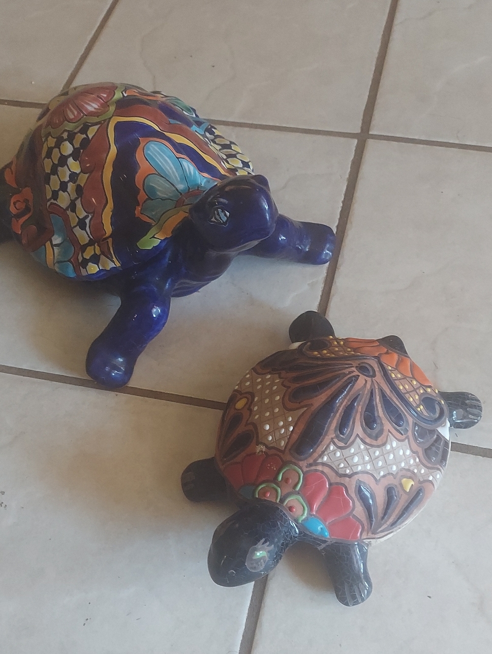 🐢Set Of Two Talavera Turtle🐢